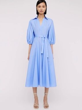 Scanlan Theodore Parachute Shirt Dress Size 2 Blue